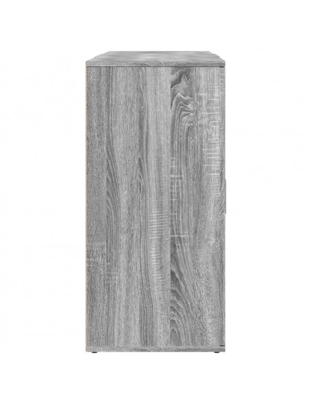 Credenze 3 pz Grigio Sonoma in Legno Multistrato