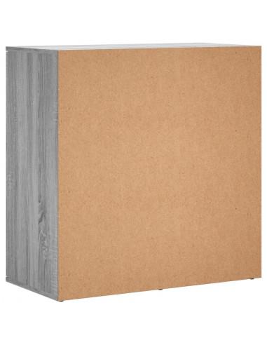 Credenza Grigio Sonoma 79x38x80 cm in Legno Multistrato