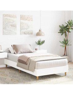 Giroletto senza Materasso Bianco 90x190 cm in Legno Multistrato 2