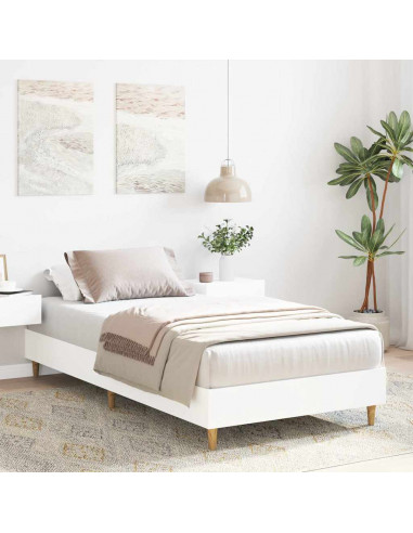 Giroletto senza Materasso Bianco 90x190 cm in Legno Multistrato