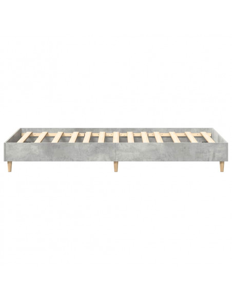 Giroletto senza Materasso Grigio Cemento 75x190 cm Truciolato