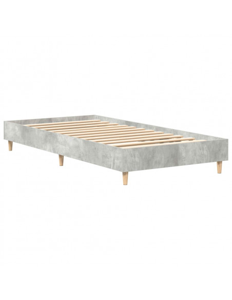 Giroletto senza Materasso Grigio Cemento 90x190 cm Truciolato