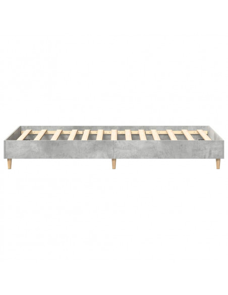 Giroletto senza Materasso Grigio Cemento 90x190 cm Truciolato