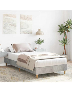 Giroletto senza Materasso Grigio Cemento 100x200 cm Truciolato 2