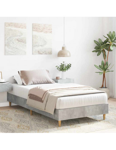 Giroletto senza Materasso Grigio Cemento 100x200 cm Truciolato