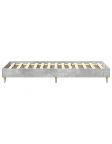 Giroletto senza Materasso Grigio Cemento 100x200 cm Truciolato