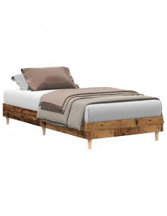 Giroletto senza Materasso Legno Antico 100x200 cm in Truciolato