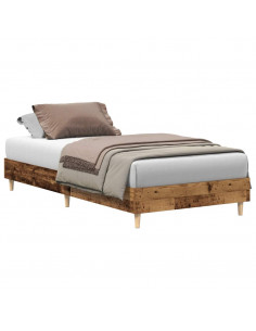 Giroletto senza Materasso Legno Antico 75x190 cm in Truciolato