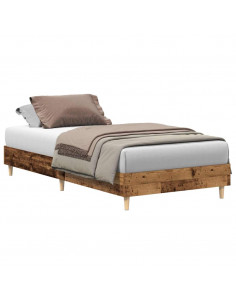 Giroletto senza Materasso Legno Antico 90x190 cm in Truciolato