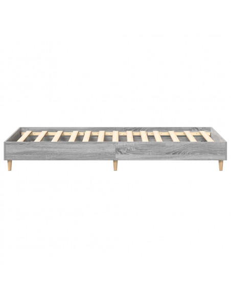 Giroletto senza Materasso Grigio Sonoma 75x190 cm in Truciolato
