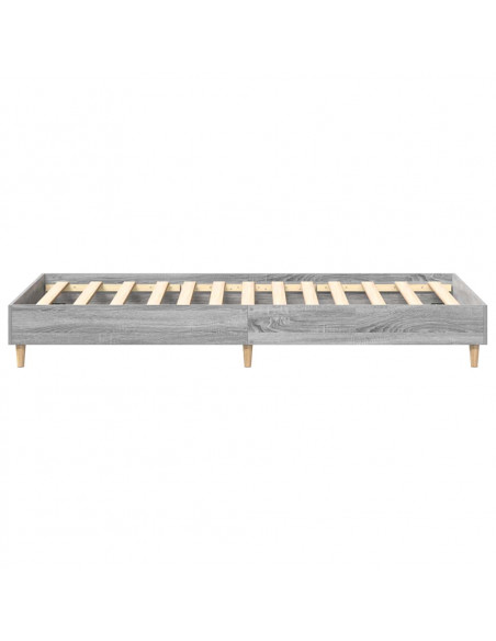 Giroletto senza Materasso Grigio Sonoma 90x190 cm in Truciolato