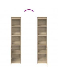 Credenza Rovere Sonoma 37,5x35x180 cm in Legno Multistrato 2