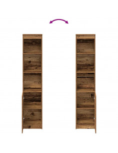 Credenza Legno Antico 37,5x35x180 cm in Truciolato 2