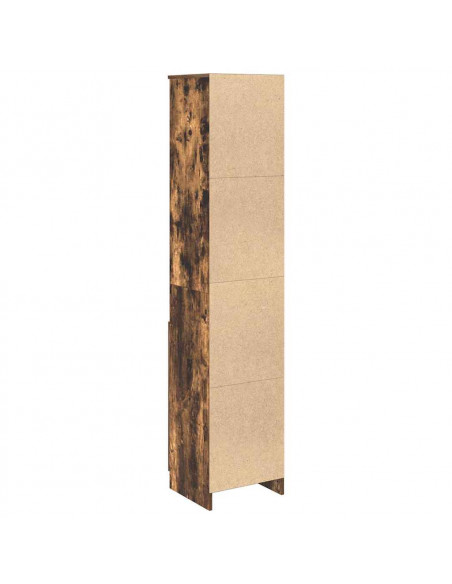 Credenza Rovere Fumo 37,5x35x180 cm in Legno Multistrato