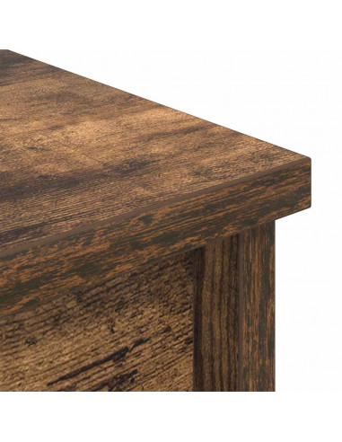 Credenza Rovere Fumo 37,5x35x180 cm in Legno Multistrato