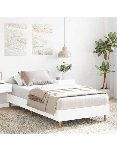 Giroletto senza Materasso Bianco 75x190 cm in Legno Multistrato