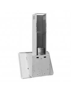 Cappa a Parete 60 cm in Acciaio Inox e Vetro Temperato Bianco