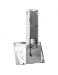 Cappa a Parete 60 cm in Acciaio Inox e Vetro Temperato Argento