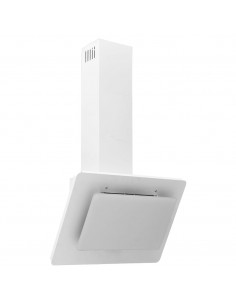 Cappa a Parete 60 cm in Acciaio Inox e Vetro Temperato Bianco 2