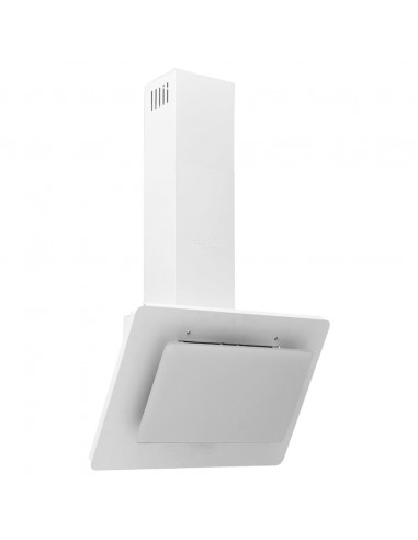 Cappa a Parete 60 cm in Acciaio Inox e Vetro Temperato Bianco