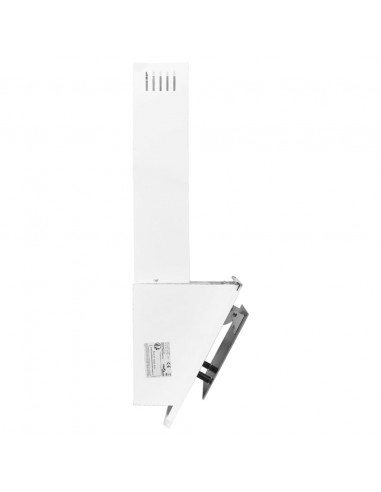 Cappa a Parete 60 cm in Acciaio Inox e Vetro Temperato Bianco