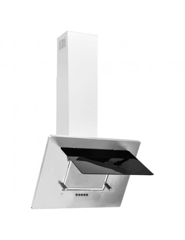 Cappa a Parete 60 cm in Acciaio Inox e Vetro Temperato Argento