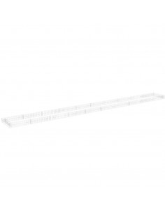 Gabbione Letto Rialzato in Acciaio Zincato 1000x100x20 cm 2