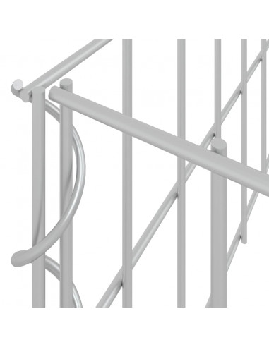 Gabbione Letto Rialzato in Acciaio Zincato 1000x100x20 cm