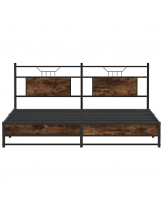 Giroletto senza Materasso Rovere Fumo 160x200 cm in Truciolato