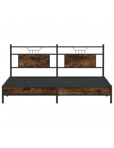 Giroletto senza Materasso Rovere Fumo 160x200 cm in Truciolato