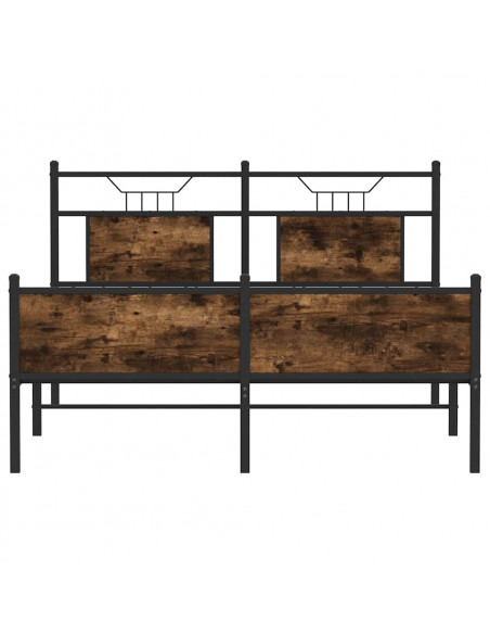 Giroletto senza Materasso Rovere Fumo 137x190 cm in Truciolato