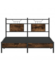 Giroletto senza Materasso Rovere Fumo 140x200 cm in Truciolato