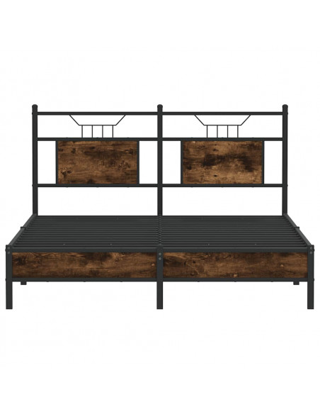 Giroletto senza Materasso Rovere Fumo 140x200 cm in Truciolato