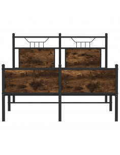 Giroletto senza Materasso Rovere Fumo 120x190 cm in Truciolato