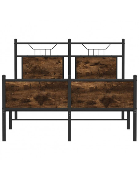 Giroletto senza Materasso Rovere Fumo 120x190 cm in Truciolato