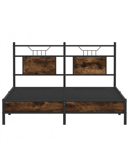 Giroletto senza Materasso Rovere Fumo 137x190 cm in Truciolato