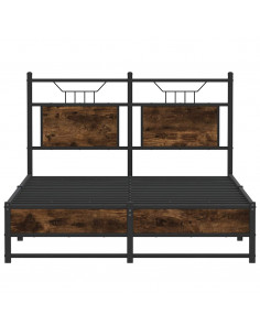 Giroletto senza Materasso Rovere Fumo 120x190 cm in Truciolato