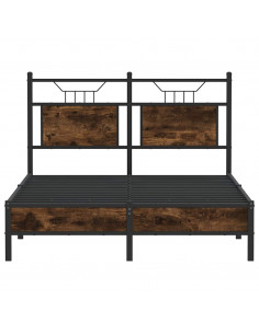 Giroletto senza Materasso Rovere Fumo 120x200 cm in Truciolato