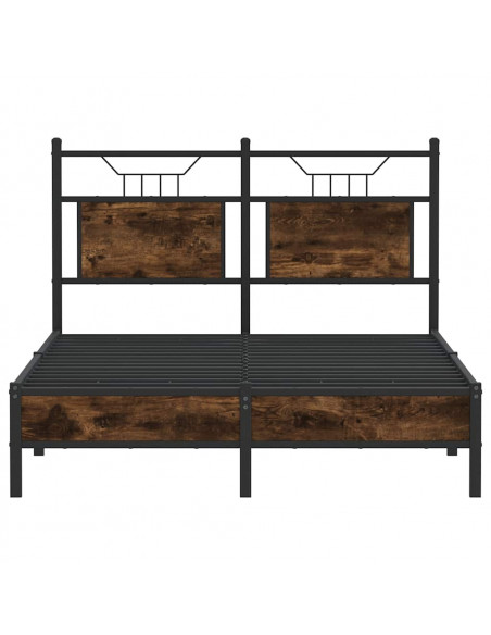 Giroletto senza Materasso Rovere Fumo 120x200 cm in Truciolato