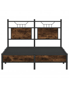 Giroletto senza Materasso Rovere Fumo 120x190 cm in Truciolato