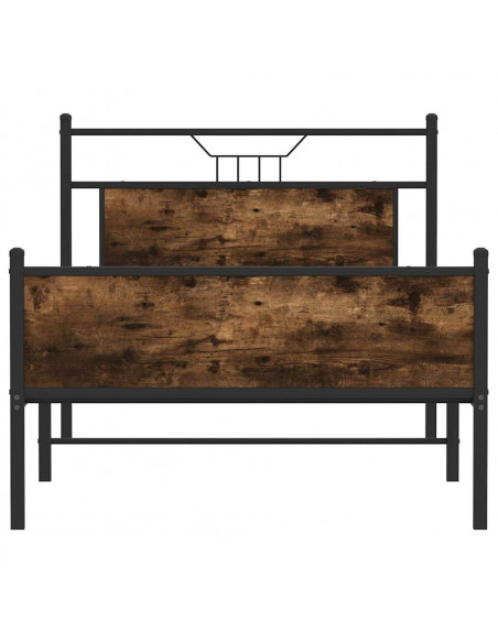 Giroletto senza Materasso Rovere Fumo 107x203 cm in Truciolato