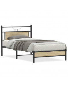 Giroletto senza Materasso Rovere Sonoma 107x203cm in Truciolato 2