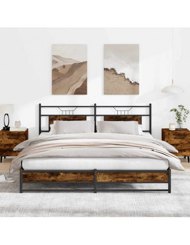 Giroletto senza Materasso Rovere Fumo 160x200 cm in Truciolato