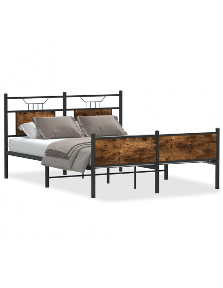 Giroletto senza Materasso Rovere Fumo 150x200 cm in Truciolato