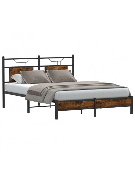 Giroletto senza Materasso Rovere Fumo 140x190 cm in Truciolato