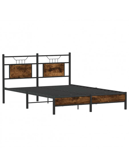 Giroletto senza Materasso Rovere Fumo 140x190 cm in Truciolato
