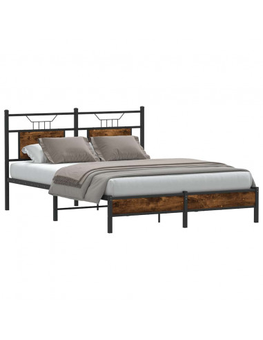 Giroletto senza Materasso Rovere Fumo 137x190 cm in Truciolato