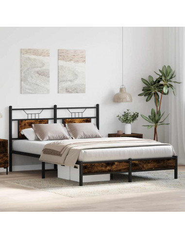 Giroletto senza Materasso Rovere Fumo 137x190 cm in Truciolato