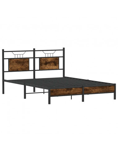 Giroletto senza Materasso Rovere Fumo 137x190 cm in Truciolato