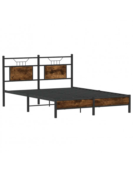 Giroletto senza Materasso Rovere Fumo 137x190 cm in Truciolato